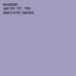 #A09DBE - Amethyst Smoke Color Image
